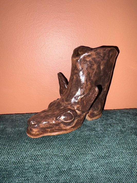 Horse Boot Vase
