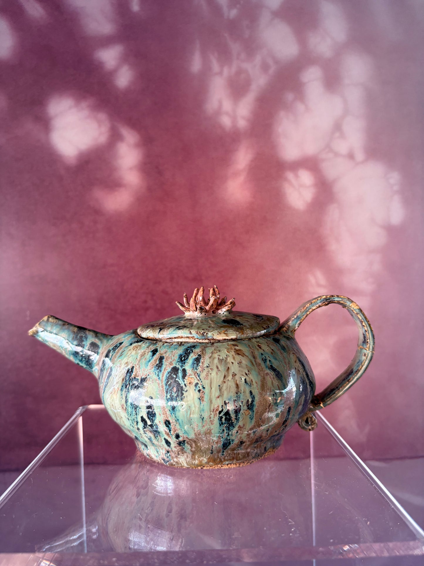 Lotus decorative tea pot